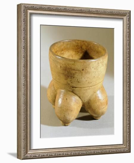 Vase with Four Feet Originating from El Salvador-null-Framed Giclee Print