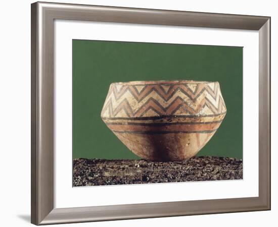 Vase with Geometric Decorations-null-Framed Giclee Print