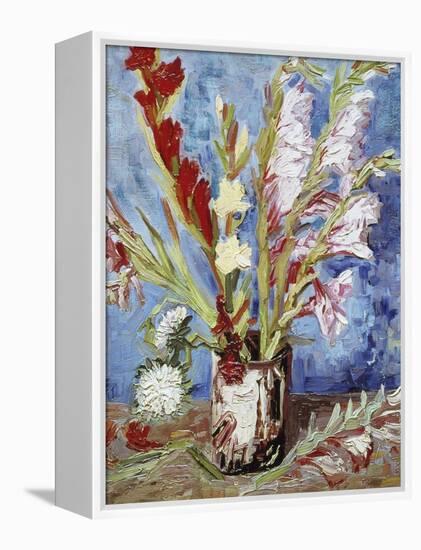 Vase with Gladioli-Vincent van Gogh-Framed Premier Image Canvas