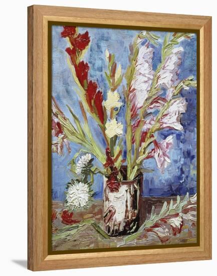 Vase with Gladioli-Vincent van Gogh-Framed Premier Image Canvas