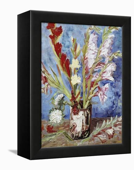 Vase with Gladioli-Vincent van Gogh-Framed Premier Image Canvas