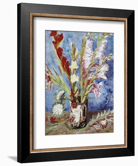 Vase with Gladioli-Vincent van Gogh-Framed Giclee Print