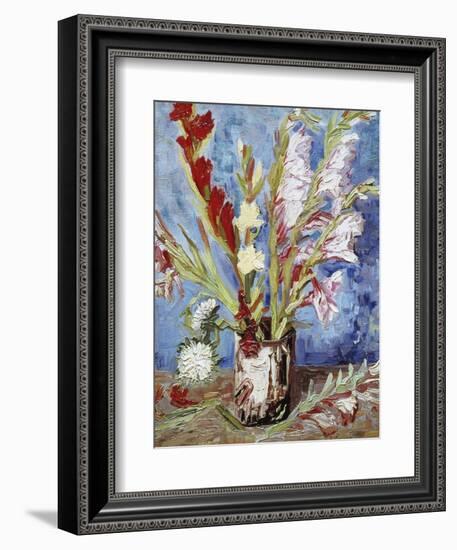 Vase with Gladioli-Vincent van Gogh-Framed Giclee Print