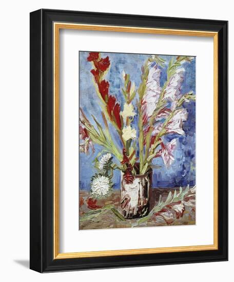 Vase with Gladioli-Vincent van Gogh-Framed Giclee Print