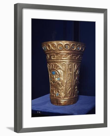 Vase with Human Face, Chimu Culture, Pre-Columbian Era, Peru, 14th-15th Century-null-Framed Giclee Print