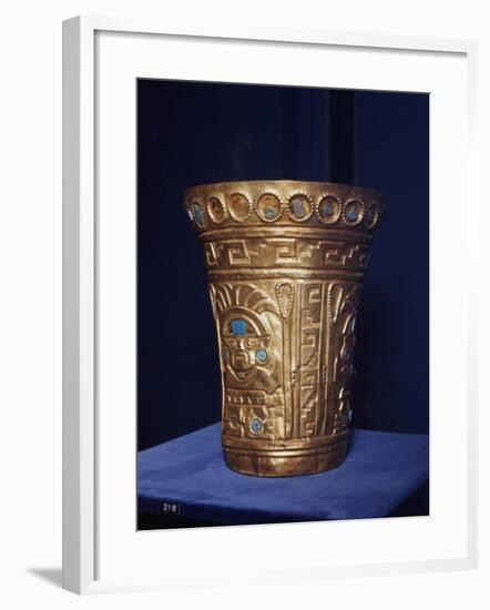 Vase with Human Face, Chimu Culture, Pre-Columbian Era, Peru, 14th-15th Century-null-Framed Giclee Print