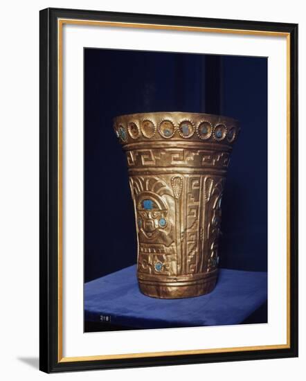 Vase with Human Face, Chimu Culture, Pre-Columbian Era, Peru, 14th-15th Century-null-Framed Giclee Print