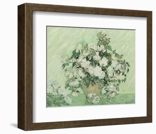 Vase with Pink Roses, 1890-Vincent van Gogh-Framed Art Print