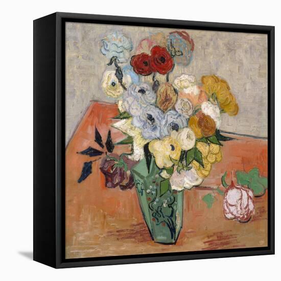 Vase with Roses and Anemones, 1890-Vincent van Gogh-Framed Premier Image Canvas