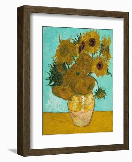 Vase with Sunflowers, 1888-Vincent van Gogh-Framed Giclee Print