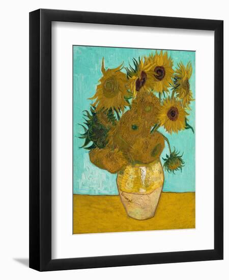 Vase with Sunflowers, 1888-Vincent van Gogh-Framed Giclee Print