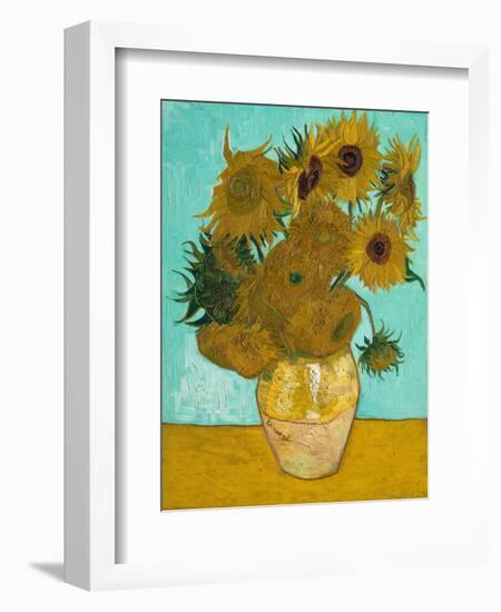 Vase with Sunflowers, 1888-Vincent van Gogh-Framed Giclee Print