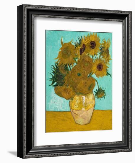 Vase with Sunflowers, 1888-Vincent van Gogh-Framed Giclee Print