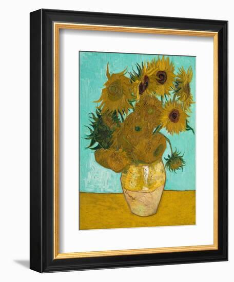 Vase with Sunflowers, 1888-Vincent van Gogh-Framed Giclee Print