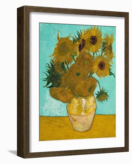 Vase with Sunflowers, 1888-Vincent van Gogh-Framed Giclee Print