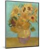 Vase with Twelve Sunflowers, 1889-Vincent van Gogh-Mounted Art Print
