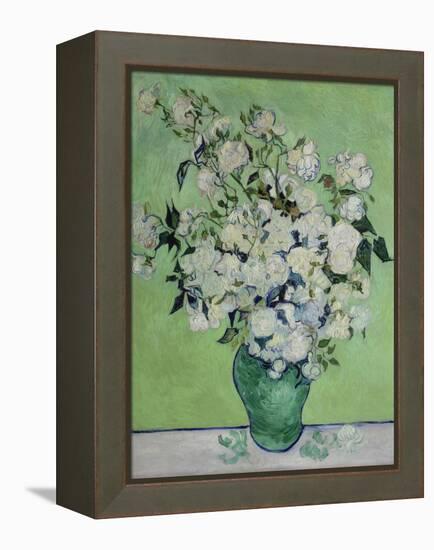 Vase with White Roses, 1890-Vincent van Gogh-Framed Premier Image Canvas