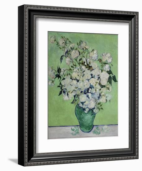 Vase with White Roses, 1890-Vincent van Gogh-Framed Giclee Print