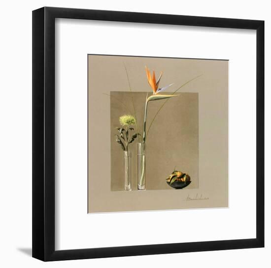 Vases et Fleurs-Bedarrides-Framed Art Print