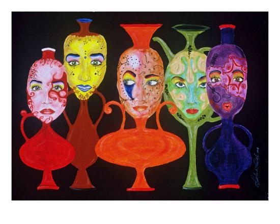 Vases With Faces Giclee Print By Shellton Labron Art Com