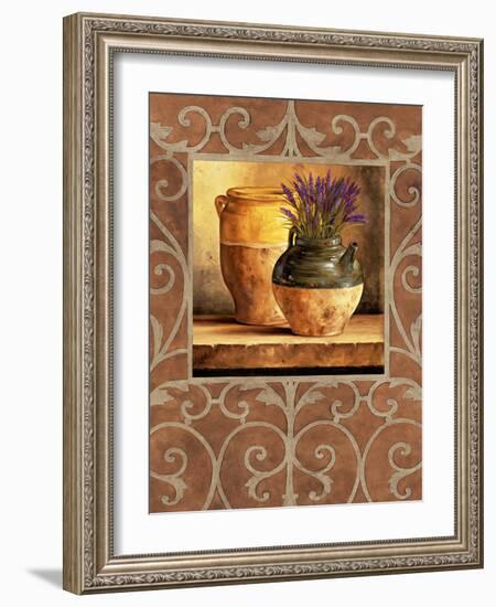 Vases with Lavender-Andres Gonzales-Framed Art Print