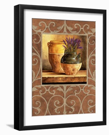 Vases with Lavender-Andres Gonzales-Framed Art Print