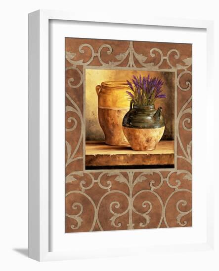 Vases with Lavender-Andres Gonzales-Framed Art Print