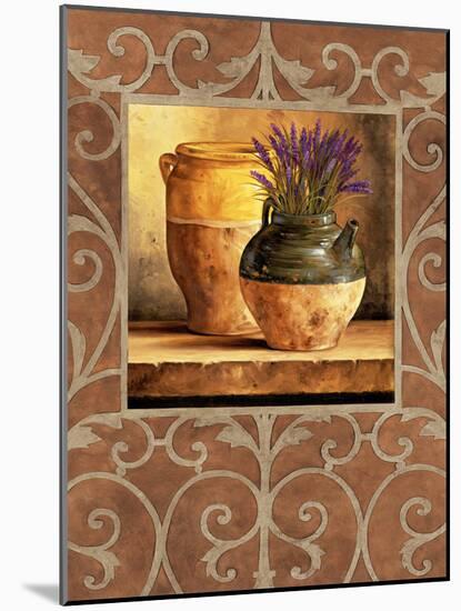 Vases with Lavender-Andres Gonzales-Mounted Art Print