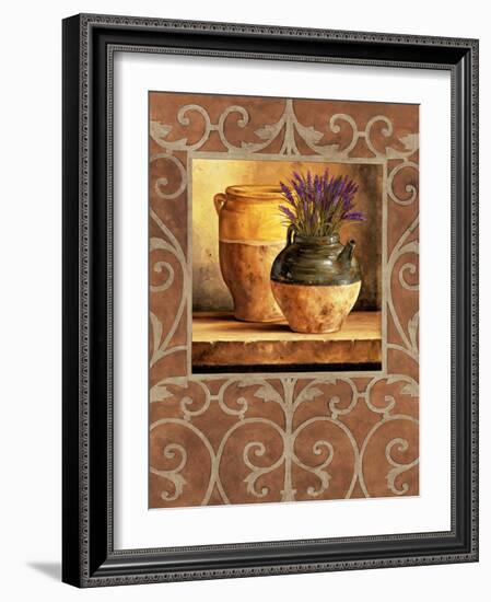 Vases with Lavender-Andres Gonzales-Framed Art Print