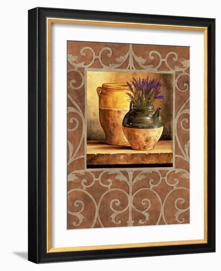 Vases with Lavender-Andres Gonzales-Framed Art Print