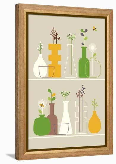 Vases-Dicky Bird-Framed Premier Image Canvas