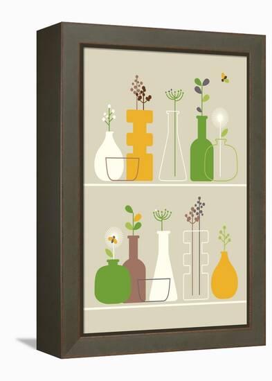 Vases-Dicky Bird-Framed Premier Image Canvas