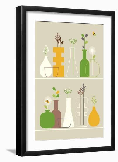 Vases-Dicky Bird-Framed Giclee Print