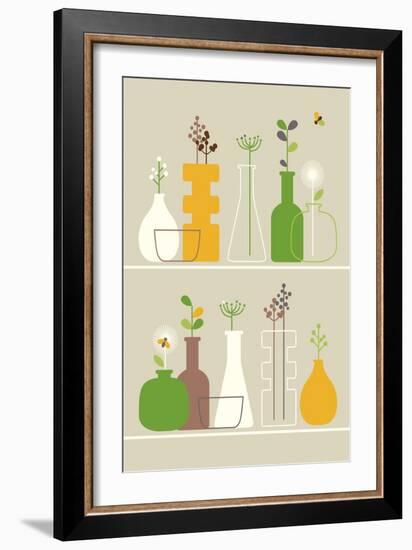 Vases-Dicky Bird-Framed Giclee Print