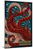 Vashon Island, Washington - Octopus Mosaic-Lantern Press-Mounted Art Print