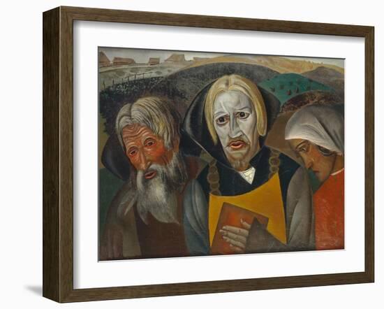 Vasili Kachalov as Tsar Fyodor Ioannovich, 1923-Boris Dmitryevich Grigoriev-Framed Giclee Print