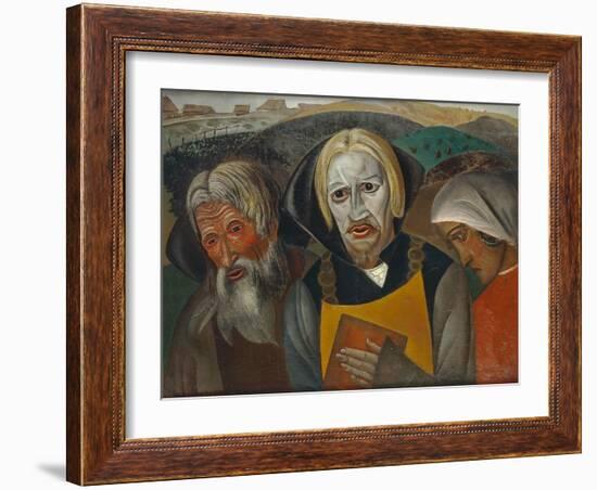 Vasili Kachalov as Tsar Fyodor Ioannovich, 1923-Boris Dmitryevich Grigoriev-Framed Giclee Print