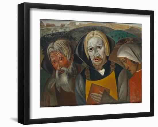 Vasili Kachalov as Tsar Fyodor Ioannovich, 1923-Boris Dmitryevich Grigoriev-Framed Giclee Print