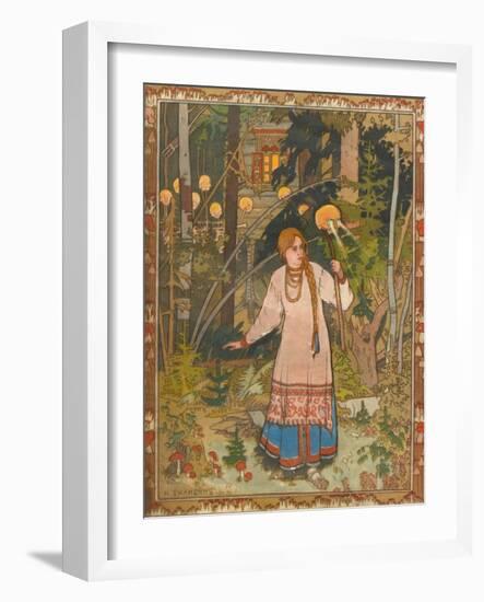 Vasilisa the Beautiful (Illustration to the Book Vasilisa the Beautifu), 1900-Ivan Yakovlevich Bilibin-Framed Giclee Print