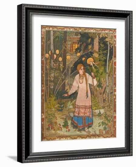 Vasilisa the Beautiful (Illustration to the Book Vasilisa the Beautifu), 1900-Ivan Yakovlevich Bilibin-Framed Giclee Print