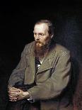 Portrait of the Writer Fyodor Dostoyevsky-Vasily Perov-Mounted Giclee Print