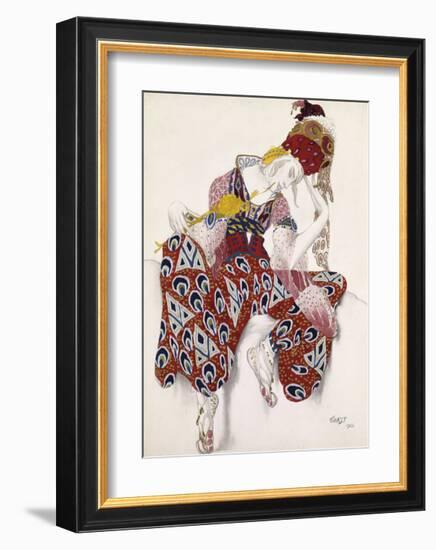 Vaslav Nijinsky as Iksender in La Péri (The Flower of Immortality)-Leon Bakst-Framed Premium Giclee Print