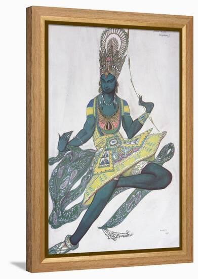 Vaslav Nijinsky. Costume Design for the Ballet Blue God by R. Hahn, 1912-Léon Bakst-Framed Premier Image Canvas