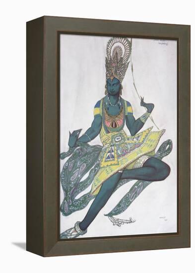 Vaslav Nijinsky. Costume Design for the Ballet Blue God by R. Hahn, 1912-Léon Bakst-Framed Premier Image Canvas