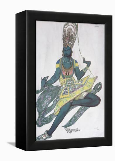 Vaslav Nijinsky. Costume Design for the Ballet Blue God by R. Hahn, 1912-Léon Bakst-Framed Premier Image Canvas