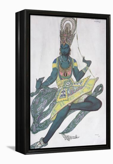 Vaslav Nijinsky. Costume Design for the Ballet Blue God by R. Hahn, 1912-Léon Bakst-Framed Premier Image Canvas