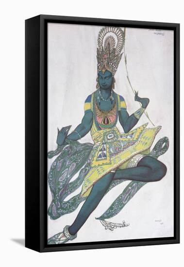 Vaslav Nijinsky. Costume Design for the Ballet Blue God by R. Hahn, 1912-Léon Bakst-Framed Premier Image Canvas