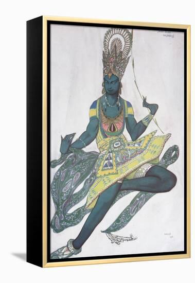 Vaslav Nijinsky. Costume Design for the Ballet Blue God by R. Hahn, 1912-Léon Bakst-Framed Premier Image Canvas