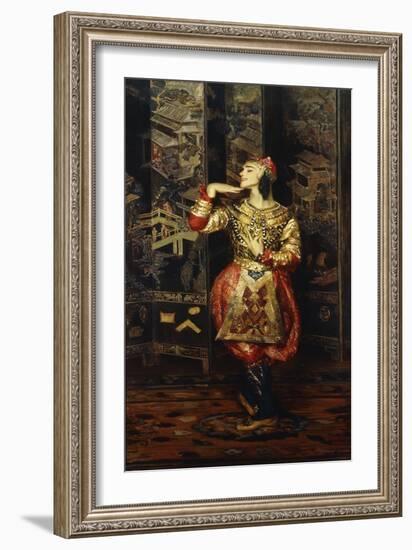 Vaslav Nijinsky in Danse Orientale, 1910-Jacques-emile Blanche-Framed Giclee Print