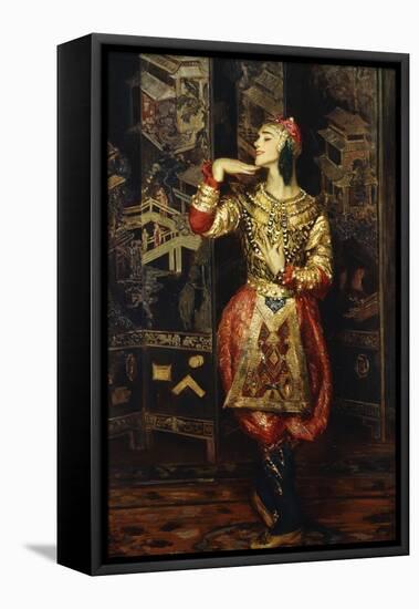 Vaslav Nijinsky in Danse Orientale-null-Framed Premier Image Canvas